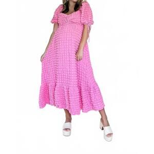 NEW 2.7 AUGUST APPAREL sweet as honey maxi dress in pink